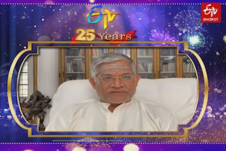 tanikella bharani best wishes to etv on celebrating silver jubilee