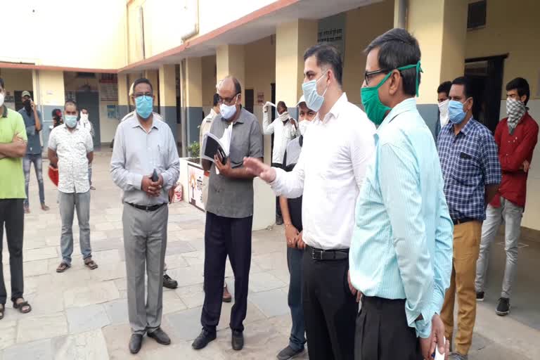 District Collector visits Neem ka thana on