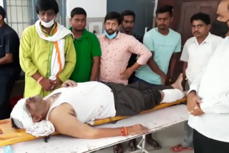 former congress mp rajesh mishra injured