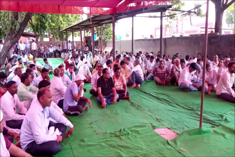 Palwal Power Corporation Union protests over demands