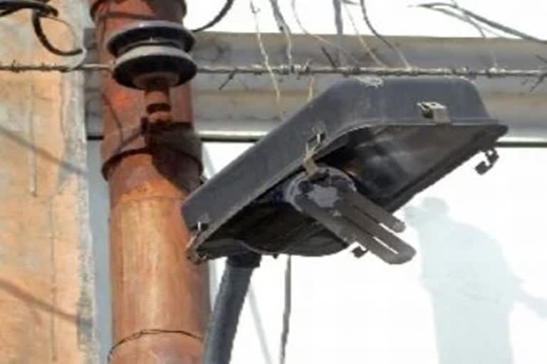 HSIIDC Industrial Area badi sonipat street light problem