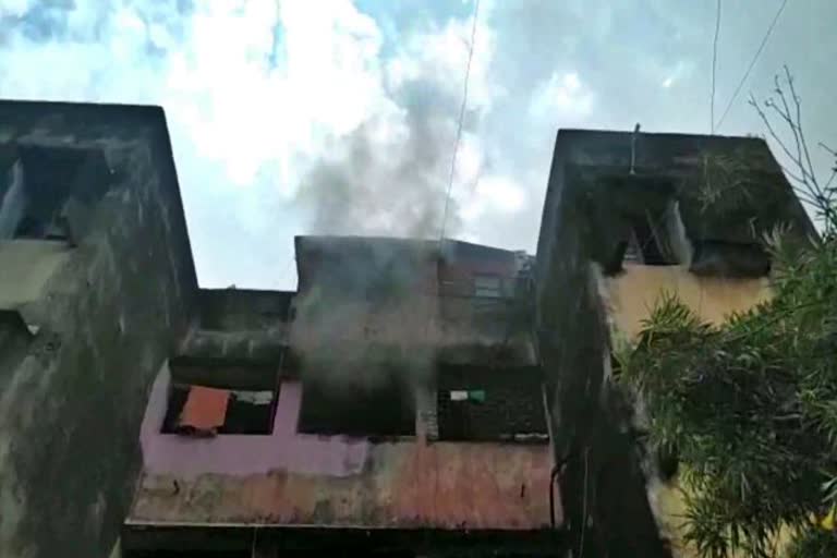 Fire in a house in Bokaro