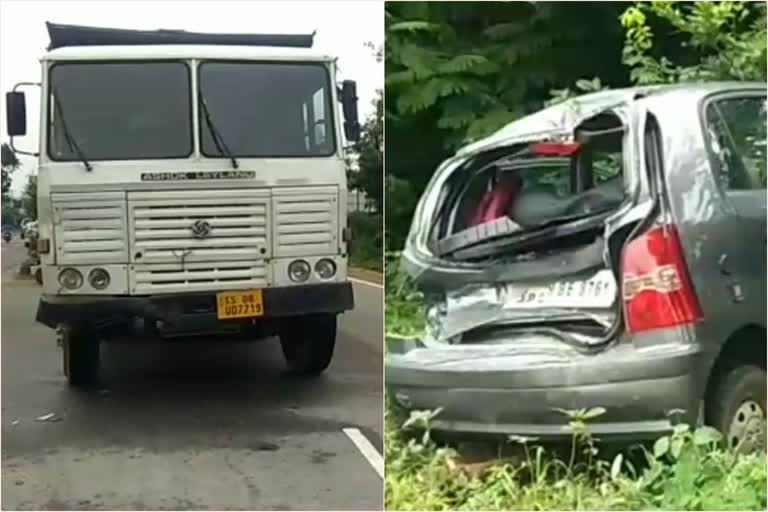 a man injured in a road accident at dundigal region medchal district