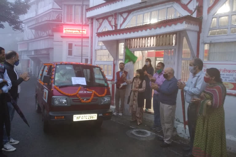 Special vehicle started for speed post mail sent from Shimla