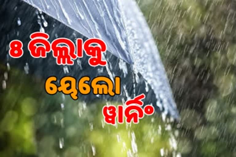 ରାଜ୍ୟରେ ଦକ୍ଷିଣ-ପଶ୍ଚିମ ମୌସୁମୀ ସକ୍ରିୟ: 8 ଜିଲ୍ଲାକୁ ୟେଲୋ ୱାର୍ନିଂ