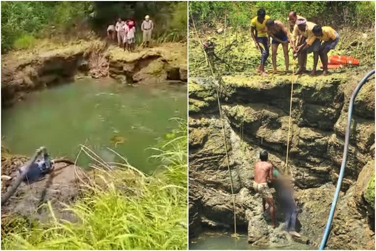 suicide person dead body taken out from well after  seven hours of fire brigade hard work