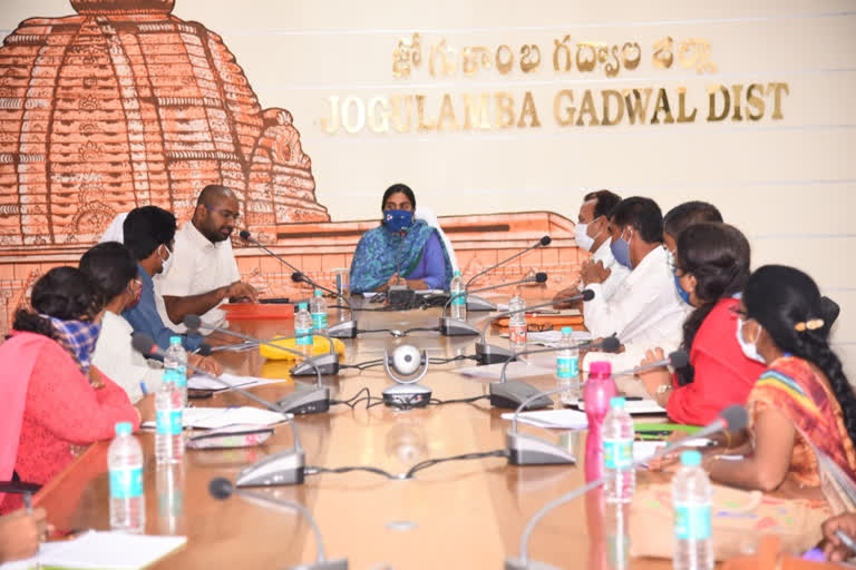 gadwal collector visited works at gadwal district