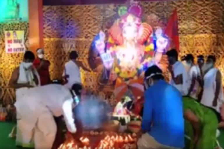 Akheesha Foundation Help Special Pooja In chilkalguda Ganesh