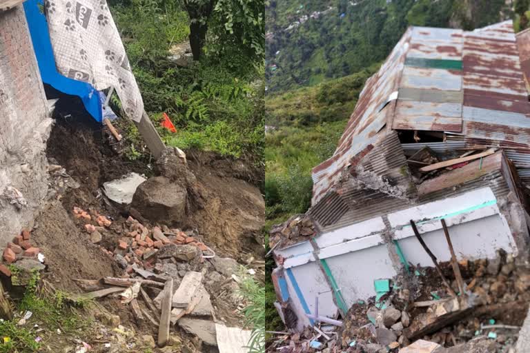 House falls due to heavy rain