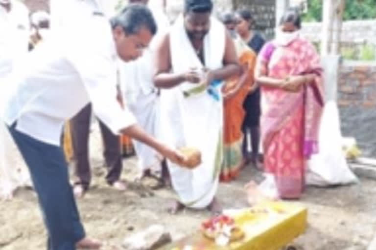 mla vasantha krishna prasad joined a programm in ithavarm temple darjava pratishta