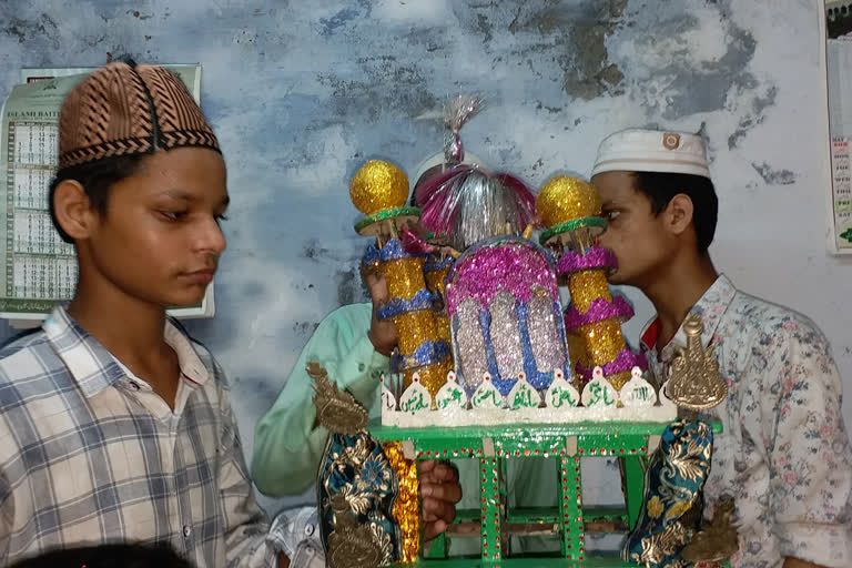 unique tazia made by children in varanasi