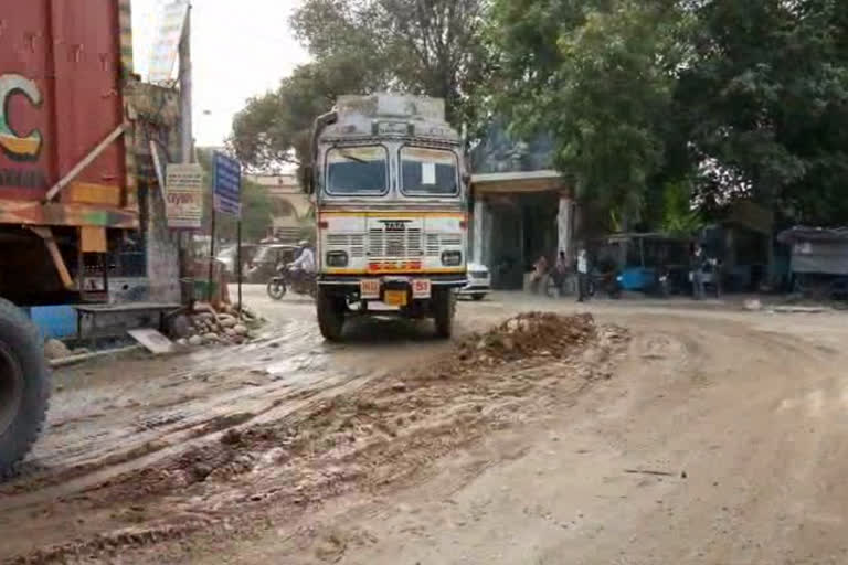 Nangal-Una-Chandigarh road in dilapidated condition