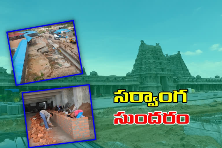 Yadadri Prasadam outlet Construction was fast in yadagirigutta temple