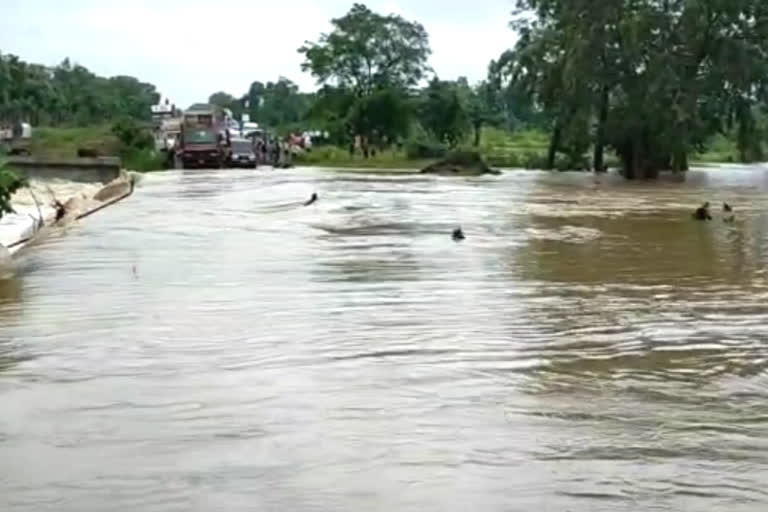 Rivers are in spate due to heavy rains in Betul