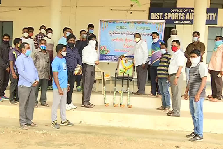 national sports day celebrations in adilabad