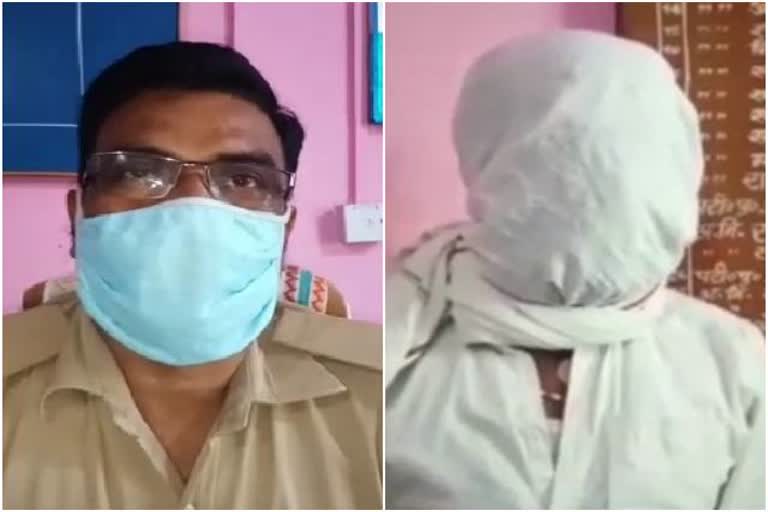 Chatra Simaria police station in-charge accused of colluding with ganja smugglers, news of Chatra Simaria police station, Ganja smuggler arrested in Chatra, चतरा सिमरिया थाना प्रभारी पर गांजा तस्करों से सांठगांठ का आरोप, चतरा में गांजा तस्कर गिरफ्तार