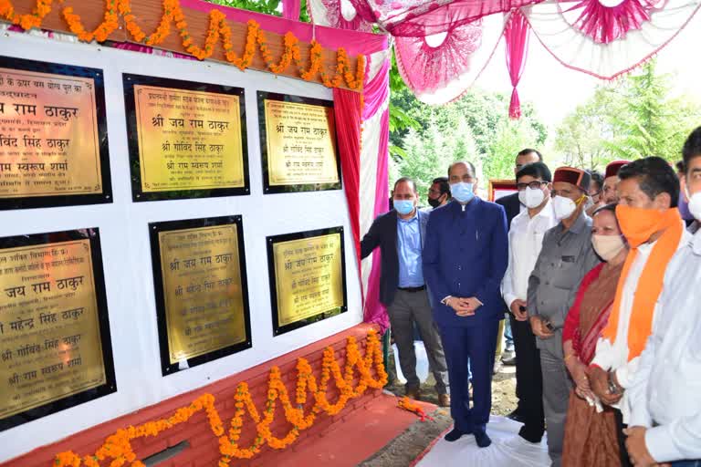 cm jairam thakur inaugurated development projects in manali