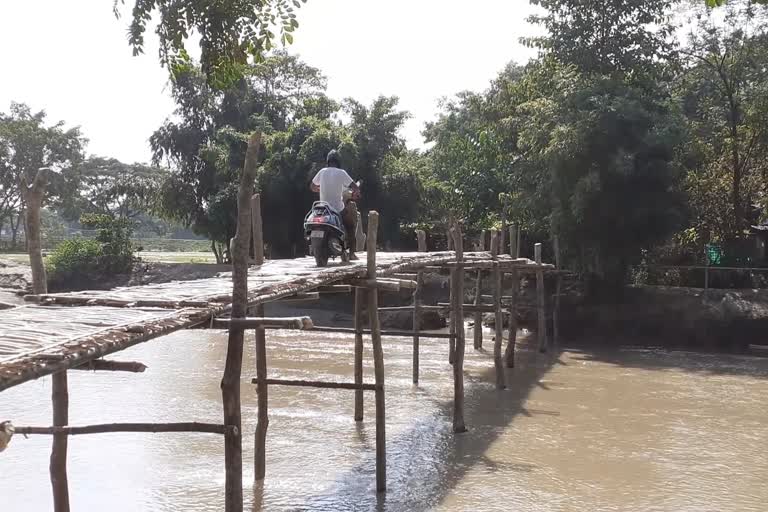 Rangiya Khoponikuchi Bamboo bridge