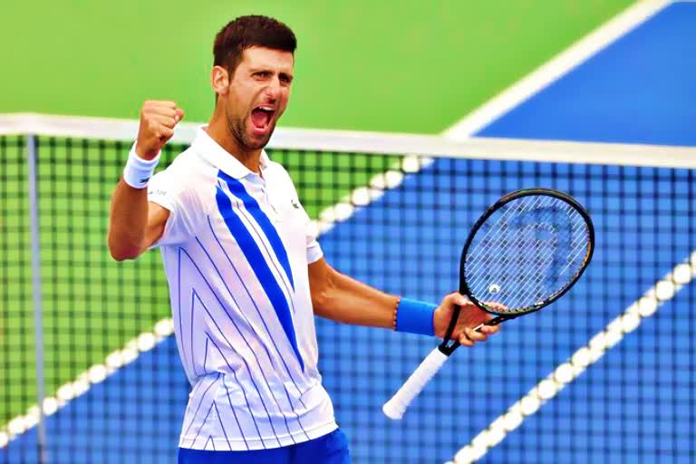 Top ranked novak djokovic beat milos raonic to win the western and southern open