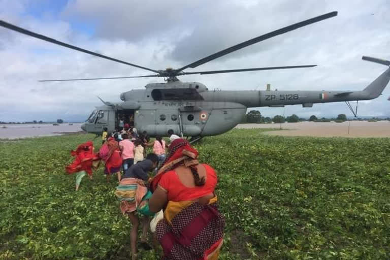 IAF airlifts people from flood-affected areas in Madhya Pradesh's Sehore