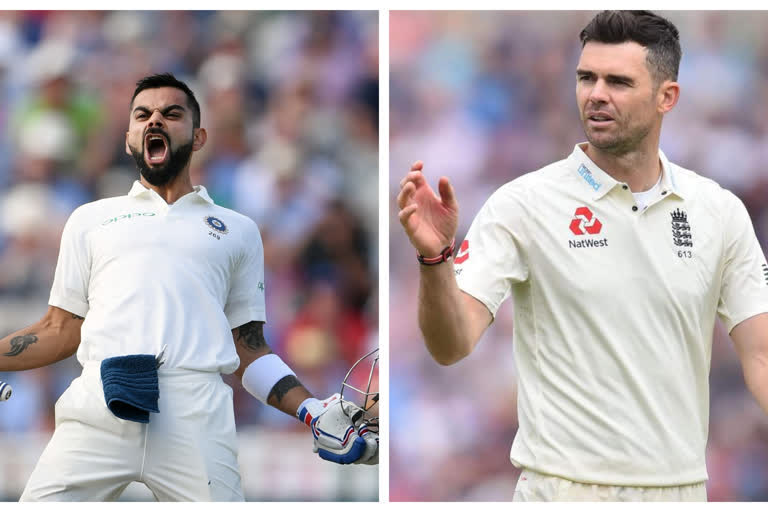 Virat Kohli and James Anderson