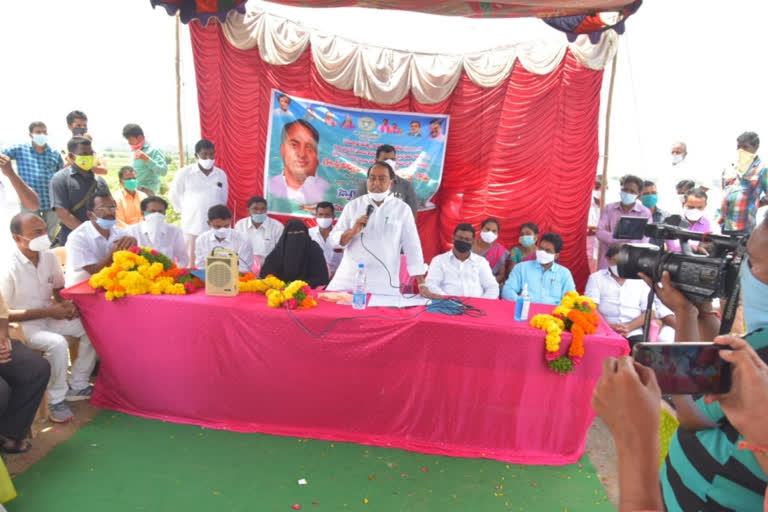 kalyana lakshmi and shaadi mubarak cheques distribution in sarangapur nirmal district