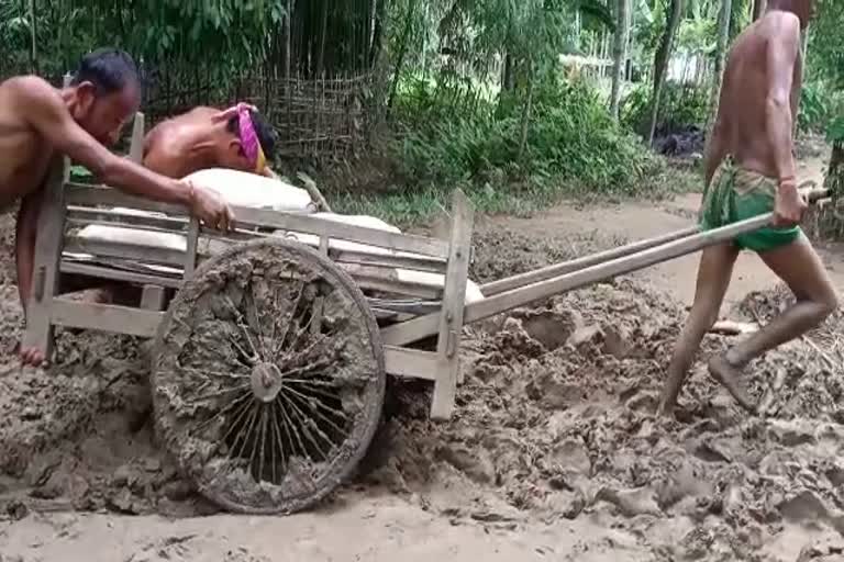 Villagers build 2-km road on their own in Kamrup District Boko