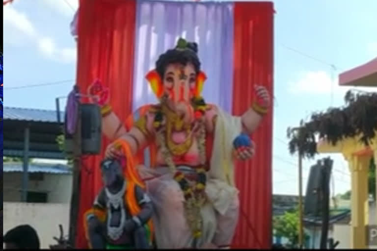 Ganesh Navratri festivities that ended modestly in Miruddi