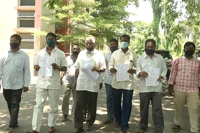 nai brahmana leaders giving petition to East Godavari District Collector's Office.