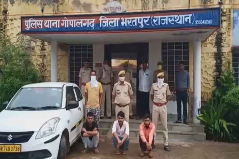 tatlu gang gangsters arrested bharatpur