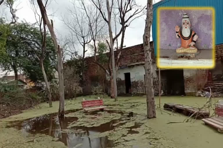 Maharishi Valmiki temple of Kiradi assembly submerged in waterlogging