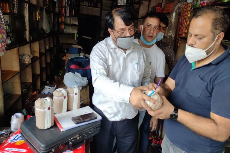 food safety department team raids in ganaur ghee shops