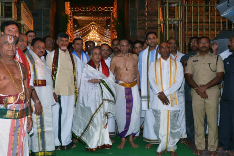 Pranab Mukherjee is an ardent devotee of Thirumala venkateswara swamy