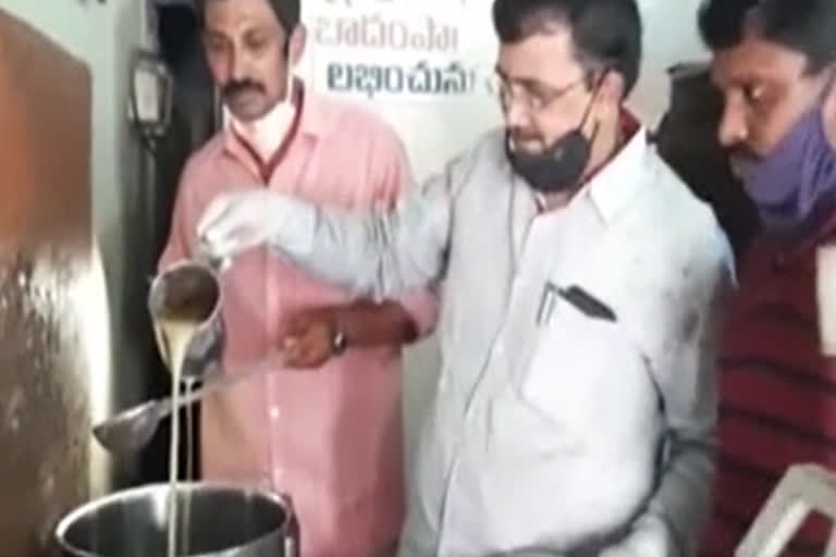 vigilance and food safety officers files case on artificial ghee saling shops in krishna dsitrict