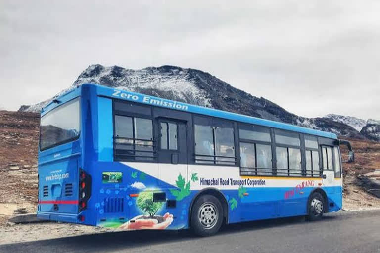 electric bus service start on nine route