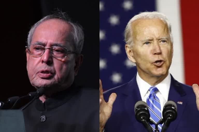 biden on demise of pranab mukherjee