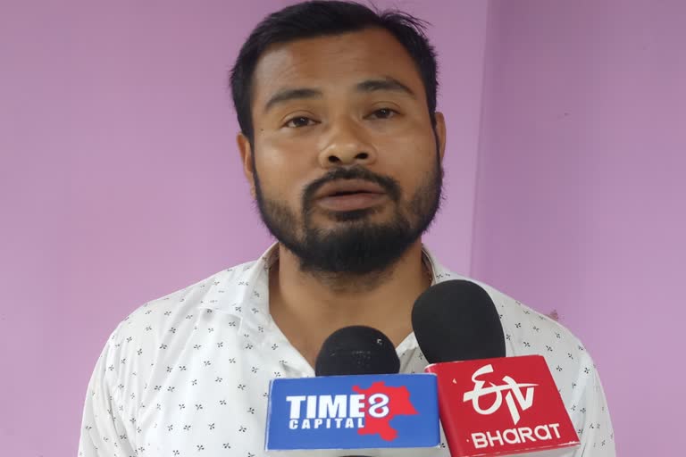 Reaction of Chutia youth sanmilani on appoinment of data entry operator Dhemaji assam etv bharat news