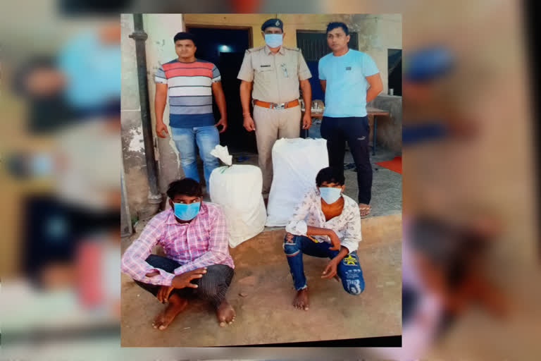 Two smugglers arrested with 90 kg of ganja in Nuh