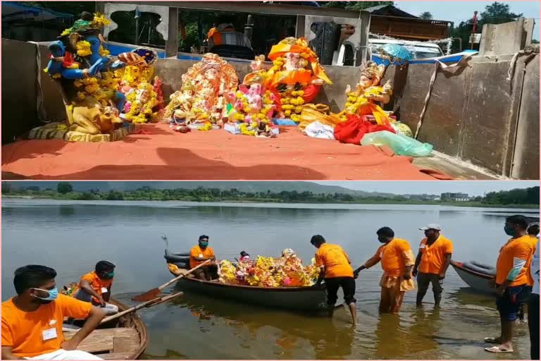 बांसवाड़ा में गणपति विसर्जन, Ganpati immersion in Banswara