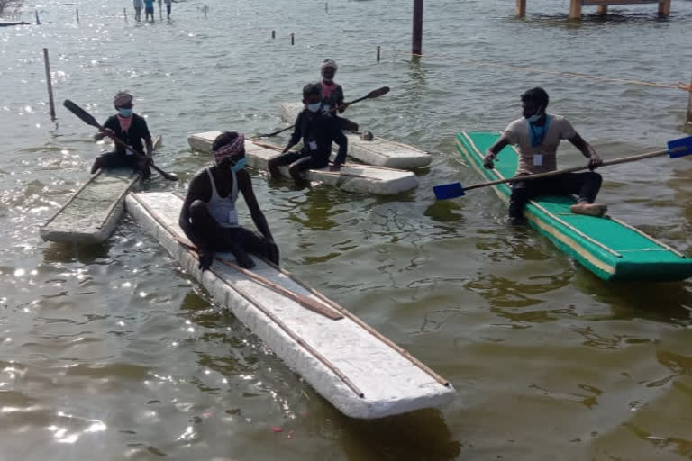 Swimmers were assigned to the Ganesh Immersion program held in the Godavari river area of Peddapalli district