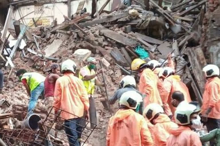 Part of building collapses in Mumbai; woman feared trapped