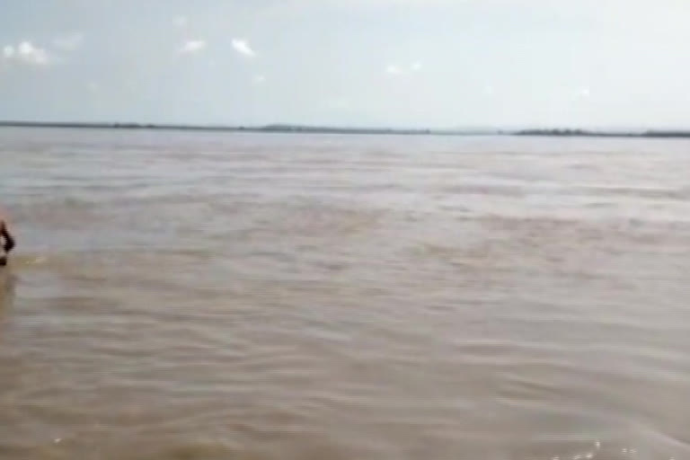 Authorities released water from the Godavari to three deltas