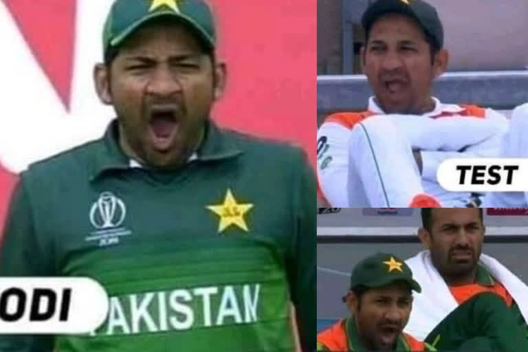 sarfaraz ahmed becomes first cricketer of the world to take yawning in all three formats cricket fans made fun