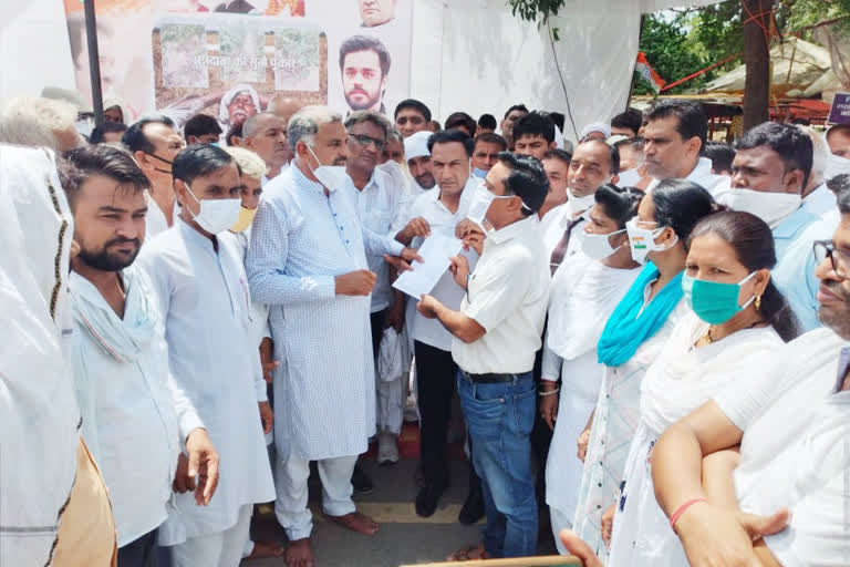 hisar congress protest