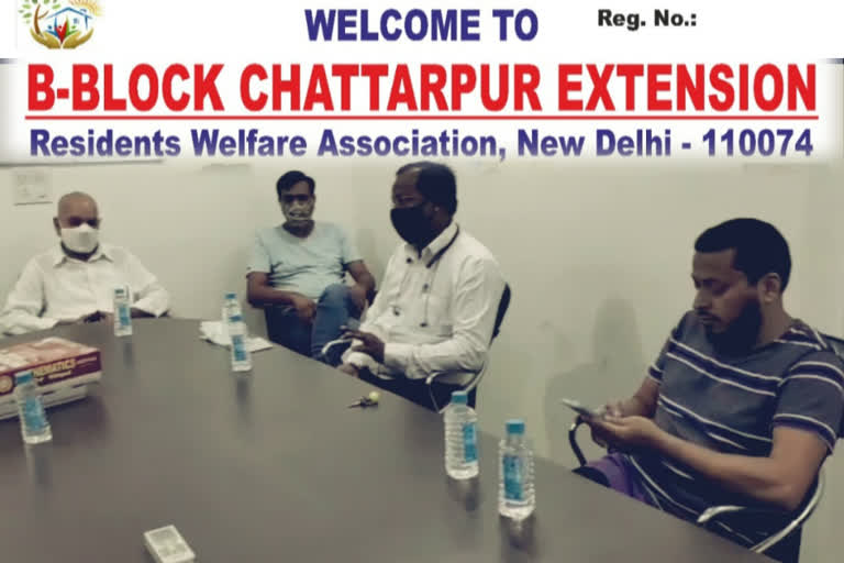 RWA formed in Chhatarpur Extension B-BLOCK