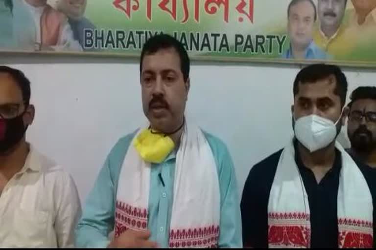 felicitation meeting of BJP in tihu Nalbari assam etv bharat news