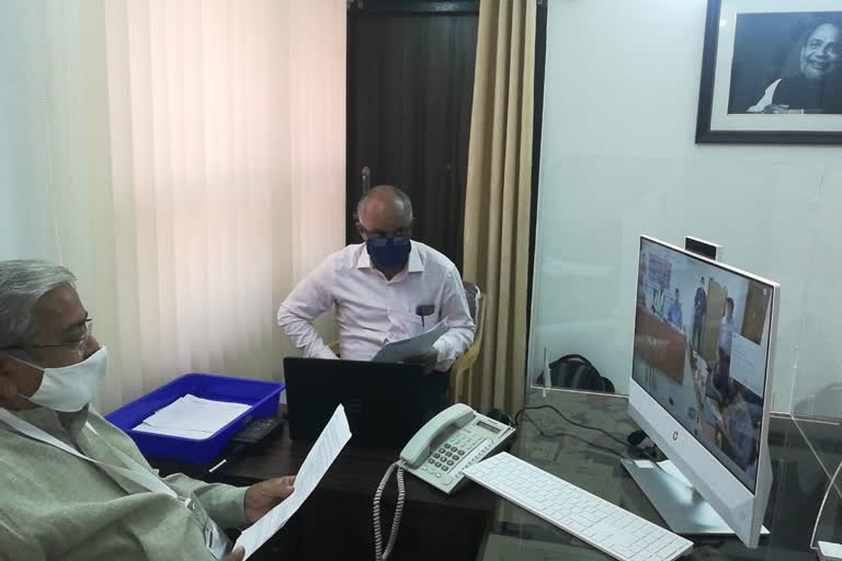 DCM Govinda Karajola video conference with Union tribal minister Arjun Munda