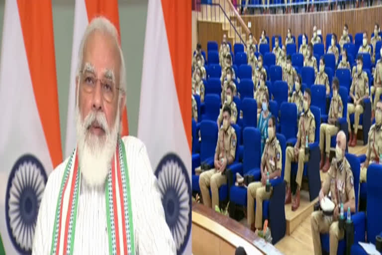 PM Modi interacts with IPS probationers in Hyderabad