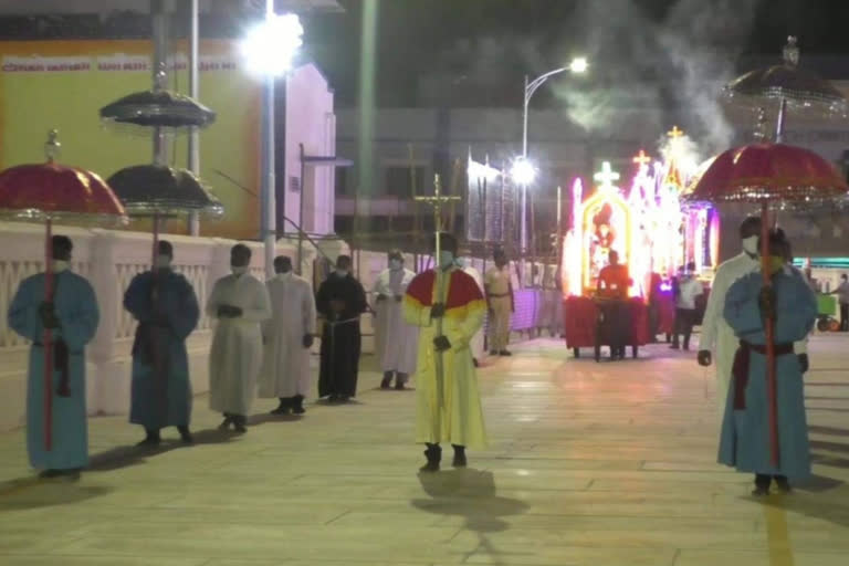 Velankanni chariot festival without public due to corona pandemic