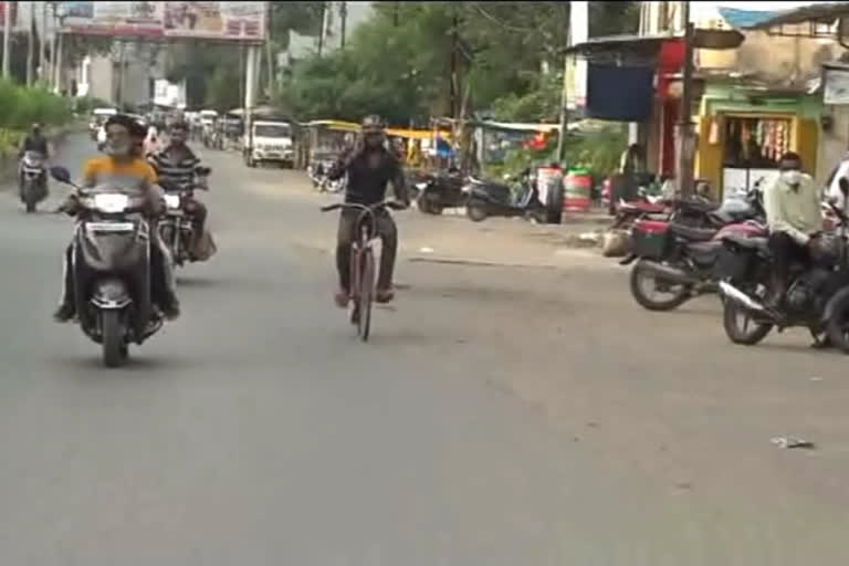 Corona patient reached hospital by bicycle